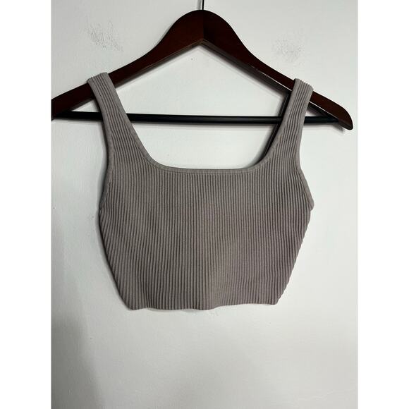 Babaton Sculpt Knit Squareneck Cropped Tank Size 2XS - Picture 1 of 3